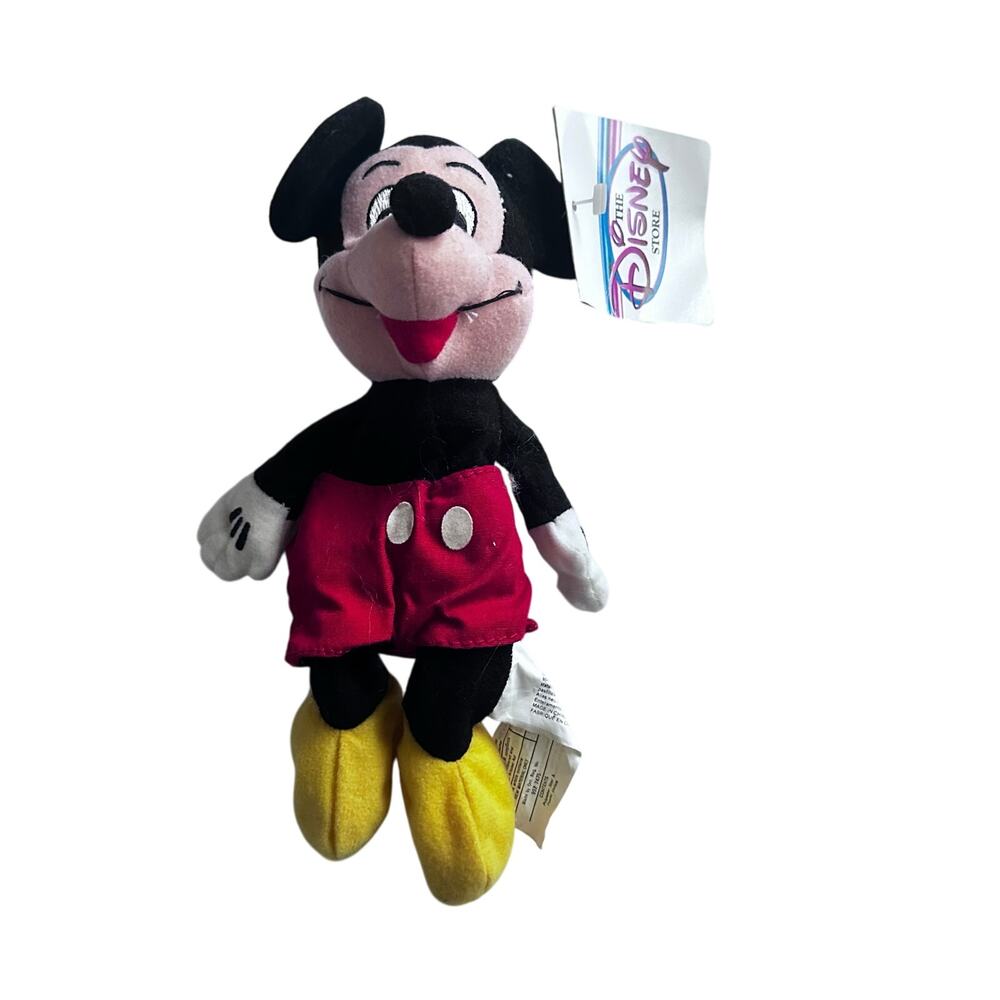 Vintage Disney Store Mini Bean Bag MICKEY MOUSE Walt Disney Plush Toy 9"…